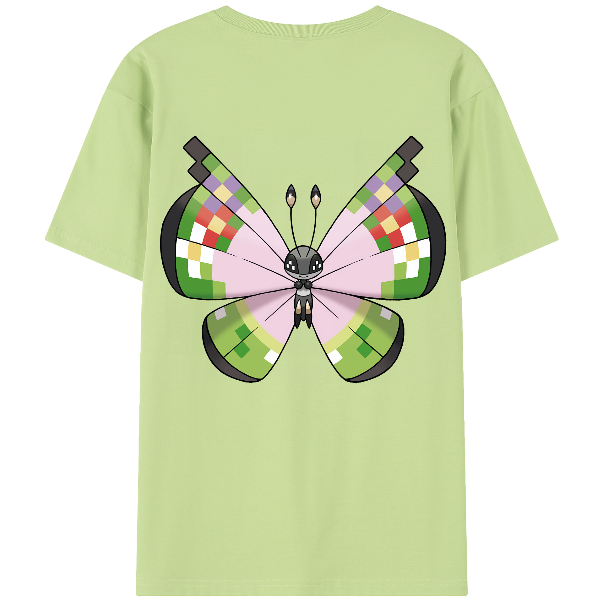 （画像用） ポケットモンスター Pokémon 綿100％半袖Tシャツ（背面プリント）